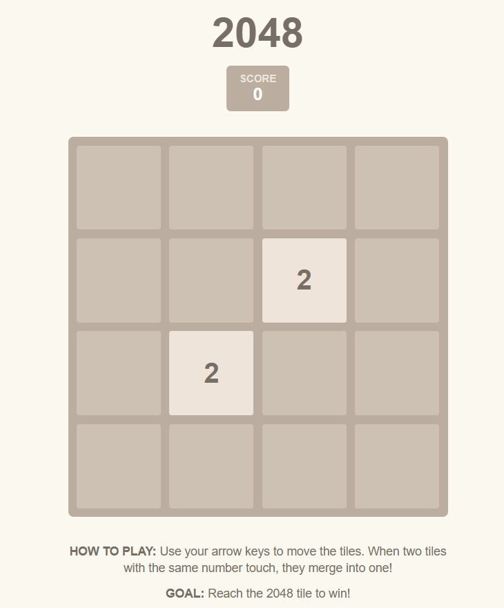 2048 Game